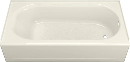 American Standard 2391202.222 Princeton 60 in. x 30 in. Americast Apron-Front Bathtub with Right Hand Drain, Linen