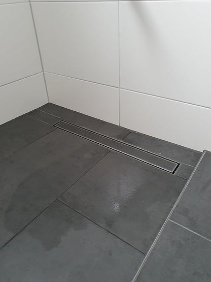 Neodrain 30-Inch Linear Shower Drain with Tile Insert Grate,Brushed 304 Stainless Steel Rectangle Shower Floor Drain, Linear Drain with Leveling Feet, Hair Strainer