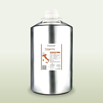 Tangerine Essential Oil - Direct from Citrusmade Italy - Cold Pressed - Aceite Esencial de Mandarina for Aromatherapy, Massage, Diffuser, DIY Candle and Soap Making - 22lbs