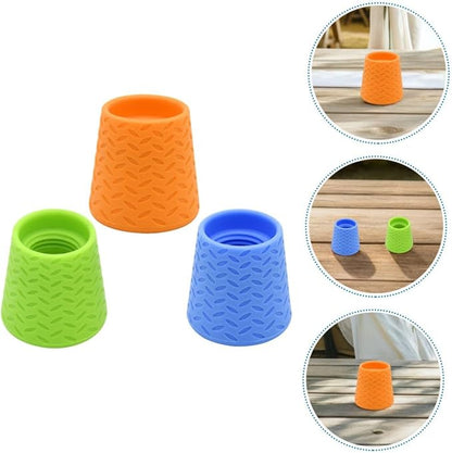 VANZACK 3pcs Dog Shower Sprayer Silicone Portable Pet Cleaner for Outdoor Use Deep Fur and Skin Cleaning Easy Hose Attachment Material 3pcs (Orange+Blue+Green)