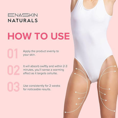 Anti Cellulite Body Firming Cream: Cellulite Remover for Legs & Inner Thigh- Skin Tightening Lotion for Womens' Booty, Stomach & Belly with Acetyl Hexapeptide-8 & Caffeine, 100 ML
