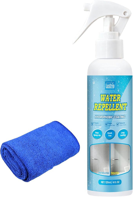 Glass Water Repellent and Rain Repellent Spray, Hydrophobic Coating for Car Windshield, Auto Glass, House Windows, Mirrors, Long-Lasting Waterproof Protection 4oz/120ml