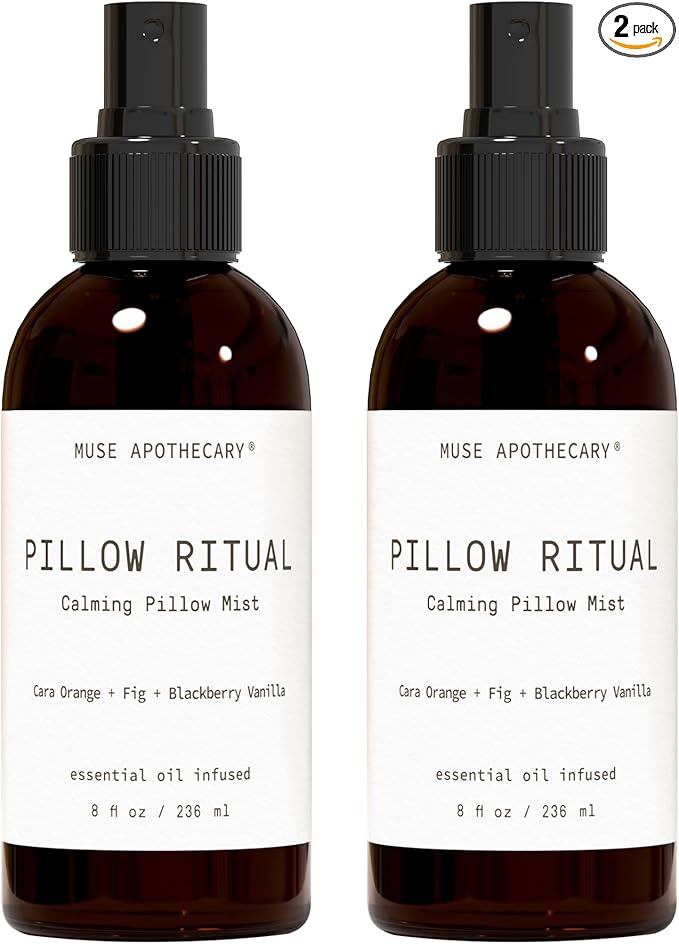 Muse Apothecary Pillow Ritual - Aromatic, Calming and Relaxing Pillow Mist, Linen and Fabric Spray - Infused with Natural Aromatherapy Essential Oils - 8 oz, Cara Orange + Fig + Blackberry Vanilla, 2