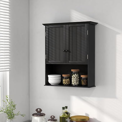 Safeplus 28" H x 23.5" W Wall Mount Medicine Cabinets with Adjustable Shelf and 2-Door for Bathroom Living Room
