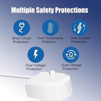 Charger Base Compatible with Philips Sonicare 4100 5100 5300 6100 6500 HX6100 Toothbrush Charger for HX3000 HX6000 HX8000 HX9000 Series Sonicare Electric Toothbrush Charging Dock Station