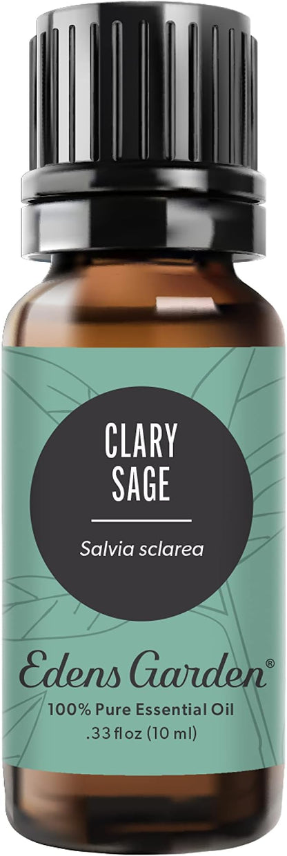 Edens Garden Clary Sage Essential Oil- 100% Pure Premium Grade, Undiluted, Natural, Therapeutic, Aromatherapy, The Best for Diffuser, Skin, Humidifiers, Kid Safe 10 ml (.33 fl oz)