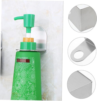 ABOOFAN 10pcs Wall-Mounted Shampoo and Shower Gel Bottle Rack Hook Self-Adhesive Holder for Bathroom and Kitchen Easy Installation Space-Saving Organizer for Liquid Soap
