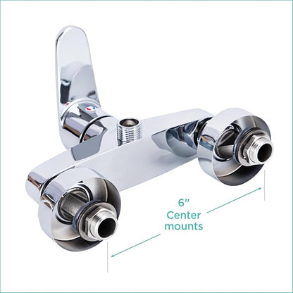 Lever Faucet for Grooming Tubs with 6" Center Mounts Compatible Walk-in Tubs, Ideal for Dog Nail Trimmers, Kitchen Essentials, and Kitchen Gadgets