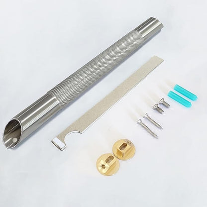 Shower Foot Rest for Shaving Legs Shower Foot Stool- Wall Mounted Bathtub Foot Rest Stainless Steel 304 Foot Rset Bar- Brushed Nickel