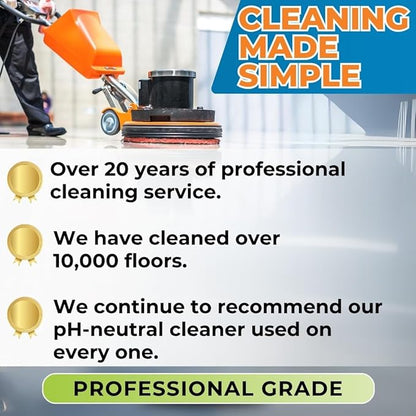 PH-Neutral Floor Cleaner – Safe for Tile, Stone & Marble – Daily Mopping and Routine Floor Cleaning – Professional Grade Formula