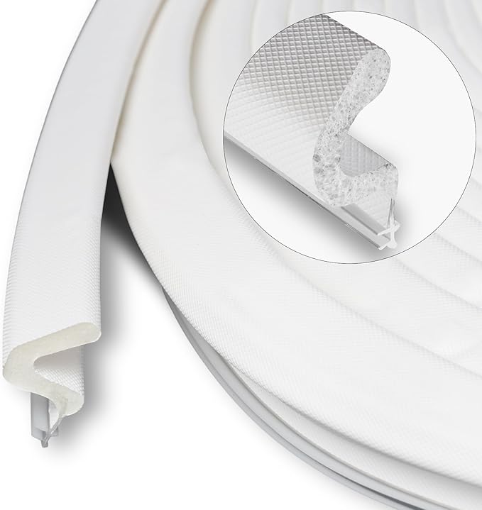 Storystore Door Weather Stripping 39 FT, Foam Kerf Weather Stripping Door Seal for Doors and Windows Insulation with Slot Card Frame