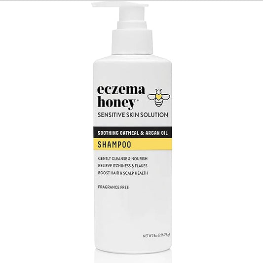 ECZEMA HONEY Nourishing Shampoo - Helps with Psoriasis, Dermatitis, & Flaking - Daily Dandruff Shampoo & Scalp Care - Itchy Scalp Treatment for Men, Women & Kids (8 Oz)