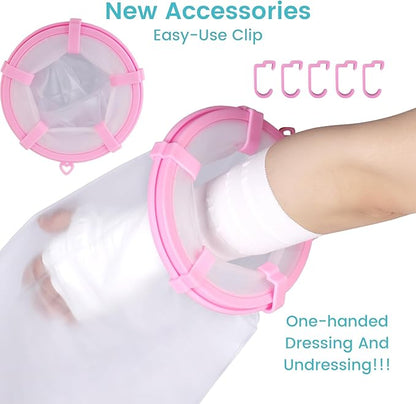 Cast Covers for Shower Arm, Waterproof Cast Cover Arm Adult, Cast Protector for Surgery, Hands, Wrists, Elbow, Finger to Keep Wounds Dry, Waterproof Arm Sleeve for Showering After Surgery, Reusable