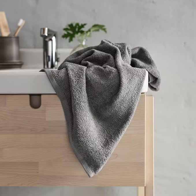 Delara 100% Organic Cotton Towels 650 GSM Plush Feather Touch Quick Dry Bath Towel, Pack of 7 GOTS Certified, Oeko-Tex Green Certified, Organic Cotton Bath Towel, 30"X58"