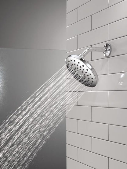 Delta PivotPro Chrome Rain Showerhead, Single Setting 7 Inch Round Shower Head, Showerheads, 1.75 GPM Flow Rate, Chrome 75104