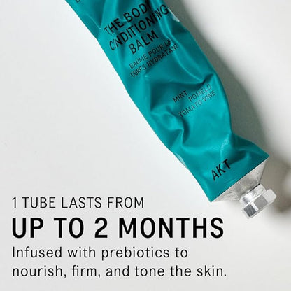 AKT The Body Conditioning Balm 3.4 Fl Oz, Firming Body Cream, Hydrating Balm with Olive Squalane & Lactic Acid, Vegan Moisturizer, Plastic Free, Sc.04 Halcyon Summers, All Genders
