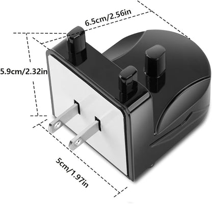 Wall Charger for Oral-B Braun Electric Toothbrush, Wireless Electric Toothbrush Wall Charger for Oral-B and Braun Most Models (Excluding IO 7/8/9/10 and Pulsonic Series) (Black)