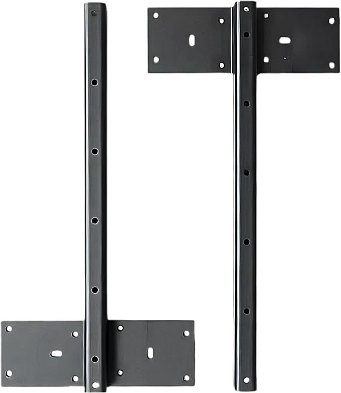 Fittes Heavy Duty Steel Floating T Shelf Bracket Mount 14 Inch 2 Pack, Holds up to 350lb, for Shower Bench, Book Shelf, and Countertop, Modular Design