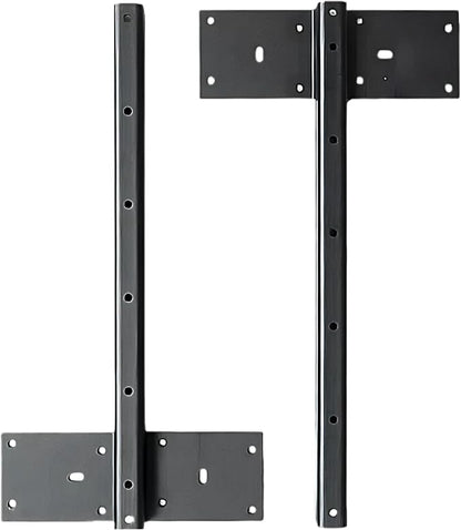 Fittes Heavy Duty Steel Floating T Shelf Bracket Mount 14 Inch 2 Pack, Holds up to 350lb, for Shower Bench, Book Shelf, and Countertop, Modular Design