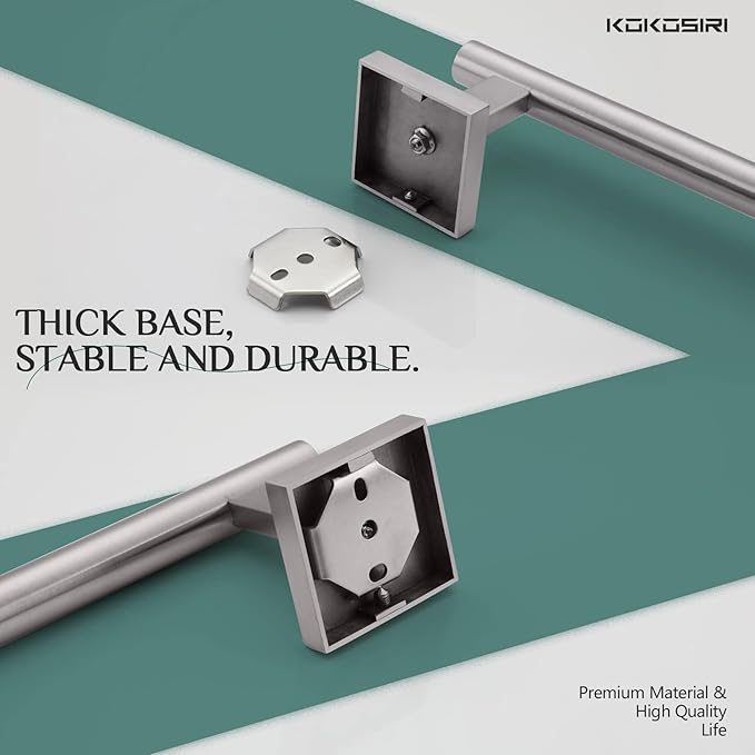 KOKOSIRI Towel Holder 12 Inch Bathroom Hand Towel Bar for Bath Kitchen Toilet Brushed Nickel Stainless Steel B4005BR-L12