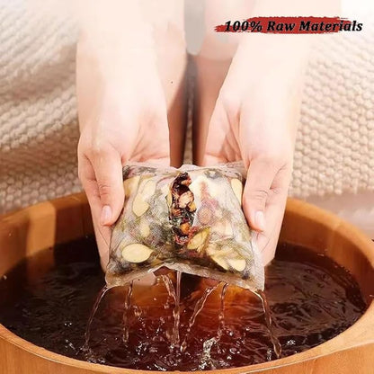 30 Pcs Body Detox Foot Soak To Remove Toxins,Lymphatic Drainage Ginger Herbal Foot Detoxing Soak for Relieve Fatigue Dispel Cold and Remove Dampness 艾草泡脚足浴包