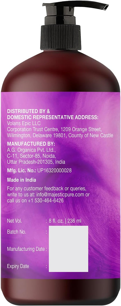 MAJESTIC PURE Organic Sensual Massage Oil for Massage Therapy - Refreshing, and Relaxing - Natural Oils for Date Night with Vitamin E - for All Skin Types - Men and Women - 8 fl oz