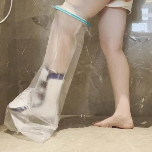 Cast Covers for Shower Leg, Waterproof Cast Cover for Showering, Cast Protector for Shower Adult, Shower Boots for Foot after Surgery, Full Leg, Thigh (Diameter - 7.9") Extra Long