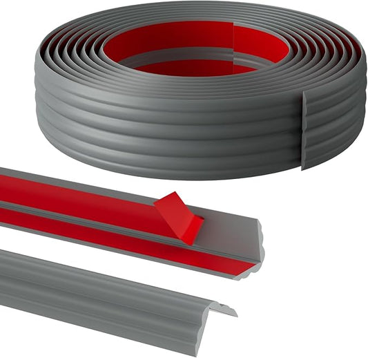 20FT Flexible Wall Corner Protector Moulding Trim, Peel and Stick Inside & Outside Wall Corner Guards Edge Protector,Self Adhesive Molding Trim Strip for Edge Ceiling