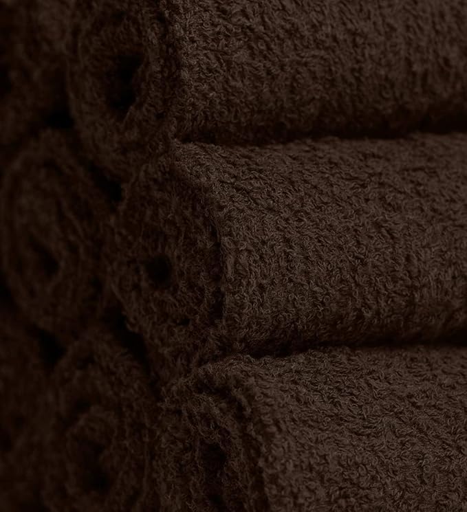 Softolle 100% Cotton Ring Spun Wash Cloths – Bulk Pack of Washcloths – 12x12 Inches – Wash Cloth for Face, Highly Absorbent, Soft and Face Towels (Assorted, 60 Pack)