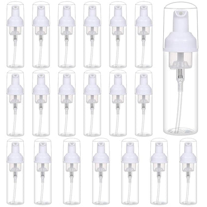 24 PCS Foam Pump Bottle Dispenser Refillable 2oz/60ml Empty Travel Size Foam Bottle for Lash Shampoo Hand Soap Shampoo Lash Cleanser Packaging Liquid Cleaning