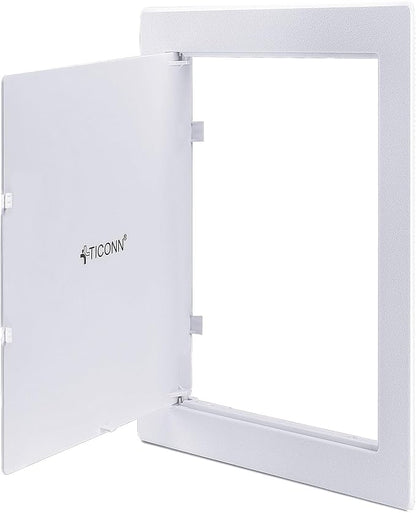 TICONN Access Panel for Drywall, 6 x 9 Inch ABS Plastic Wall Hole Cover Access Doors, Easy Install Plumbing Wall Panel for Drywall, Ceiling, Wiring and Cables