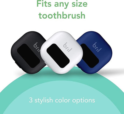 Bril UV-C Toothbrush Sanitizer and Holder, Portable Cleaner, Travel Cover, Magnetic Holder, and Rechargeable Case for Any Size Toothbrush, Black