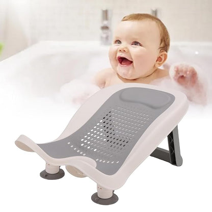 Fafeicy Baby Bath Tub Infant Bath Basin, Newborn Washing Tub with Strong Suction Cups Soft Mesh & Drainage Holes for Secure Comfortable Bathing 0-24 Months