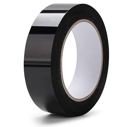 LLPT Caulk Tape Solid Black 1.2 Inch x 33 Feet Extra Waterproof Heavy Duty Adhesive Caulking Strips for Sink Shower Bathtub Toilet Lavabo Kitchen (BS123)