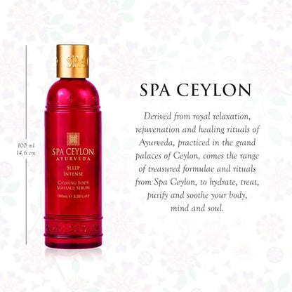 SPA CEYLON Sleep Intense Calming Body Massage Serum for Restful Body Ritual | Organic Massage Serum | Ayurveda