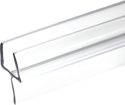 KC Hardware 36 Inch Frameless Clear Shower Door Bottom Seal with Wipe, Shower Door Sweep for 3/8 Glass- Stops Water Leakage and Shower Leaks