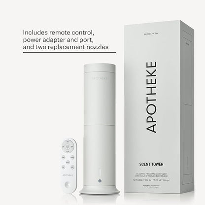 Apotheke Scent Tower Aromatherapy Diffuser Fragrance Refill, Charcoal (30 ml) - Long-Lasting Perfume-Grade Essential Oil for Clean & Fresh Home, Office, Hotel & Large Room