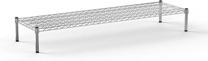 18" Deep x 60" Wide x 8" Height Wire Shelving Kit | 1-Tier | NSF Commercial Storage Rack Unit
