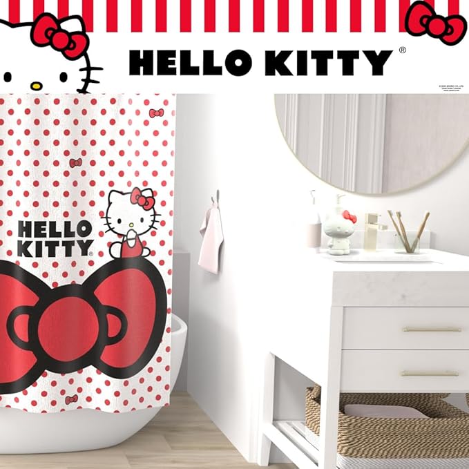 Hello Kitty Soap/Lotion/Hand Sanitizer Resin Pump Dispenser, 10.36 Ounces, (Officially Licensed Product) by Franco Collectibles