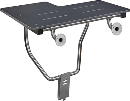 Seachrome 28" x 22.5” Black Reversible Folding Transfer Tub/Shower Seat, ADA Compliant