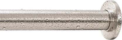 Ivilon Tension Curtain Rod - Spring Tension Rod for Windows or Shower, 24 to 36 Inch. Brushed Nickel