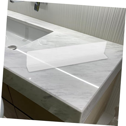 STOBAZA 2pcs Clear Bathtub Shower Splash Water Barrier for for Preventing Bathroom Splashes Easy to Install Maintains Environment
