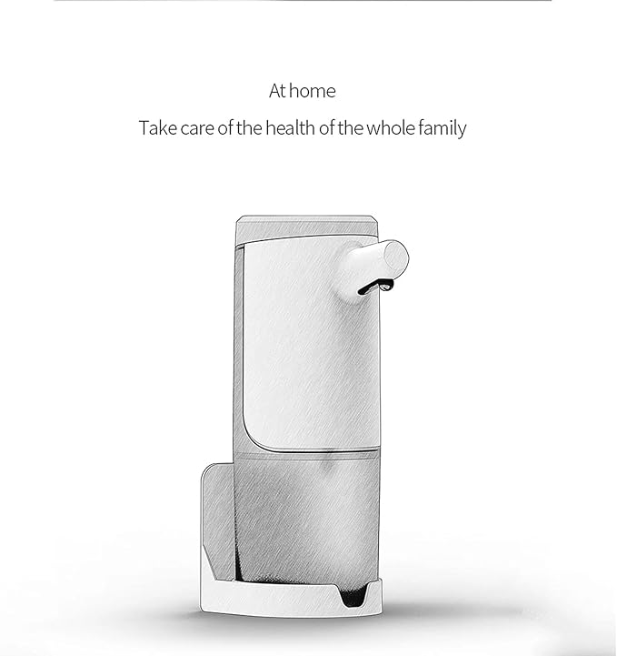 Automatic Soap Dispenser Touchless 15.2oz with Smart Sensor, USB Rechargeable, Hands Free Soap Dispenser for Bathroom & Kitchen