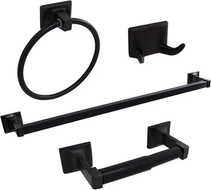 Formosa Design Hardware 4-Piece Bathroom Hardware Kit (Dark Bronze)