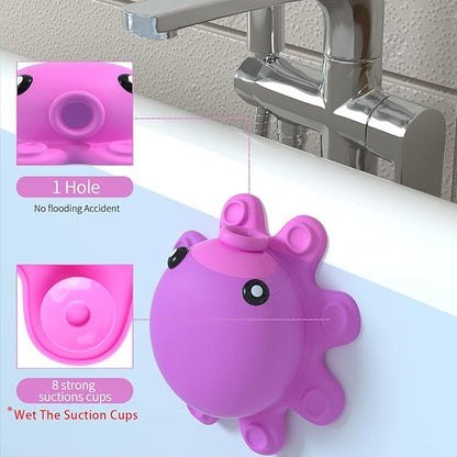 Bathtub Overflow Drain Cover - Tub Overflow Drain Cover, Soak Bath, Spa Accessories - Adds Inches of Water for Deeper Bath (Silicone, Hot Pink)