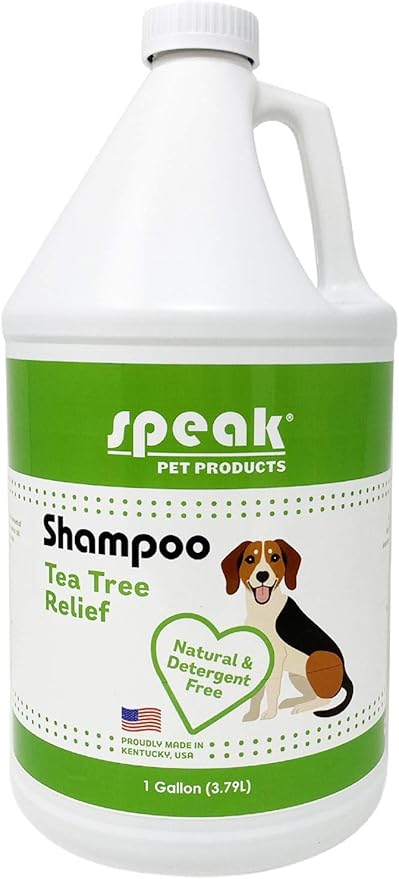 Natural Dog Shampoo, Tea Tree Relief, 1 Gallon