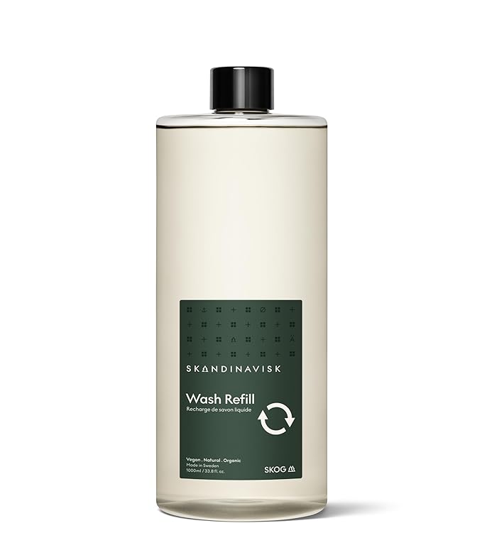Skandinavisk SKOG ‘Forest’ Hand & Body Wash Refill, Scent Notes: Pine Needles and Fir Cones, Birch Sap and Woodland Lily of the Valley, 33.81 fl. oz.