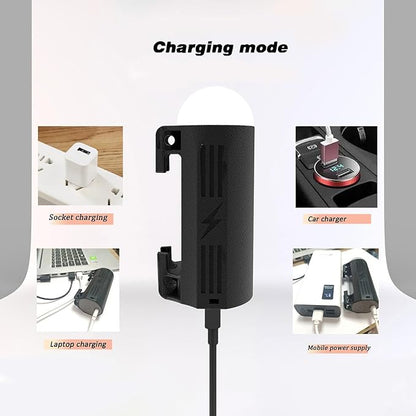 Portable Outdoor Shower Pump Camping Shower Pump Rechargeable LED IPX8 Waterproof for Indoor Outdoor Camping Hiking Motorbikes Travel Shower Car Pet Cleaning