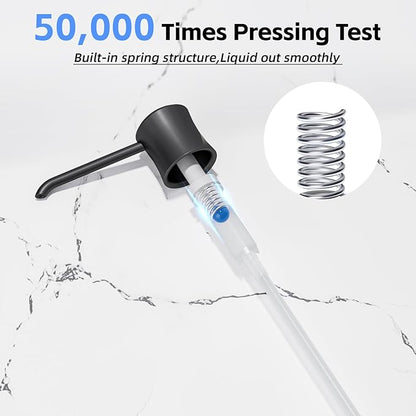 SAMODRA Kitchen Soap Dispenser Refill from The Top Countertop Kitchen Bathroom Soap Dispenser with 12 OZ Bottle
