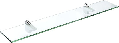 Spancraft Glass F-10x36-Chrome Falcon Glass Shelf, Chrome, 10" x 36"